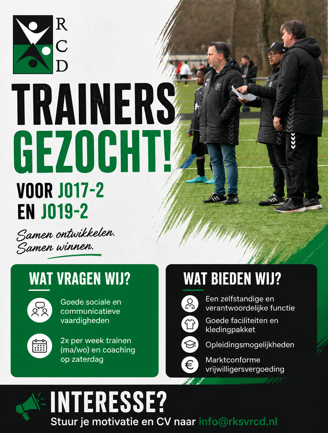 Trainers gezocht ! JO17-2 en JO19-2